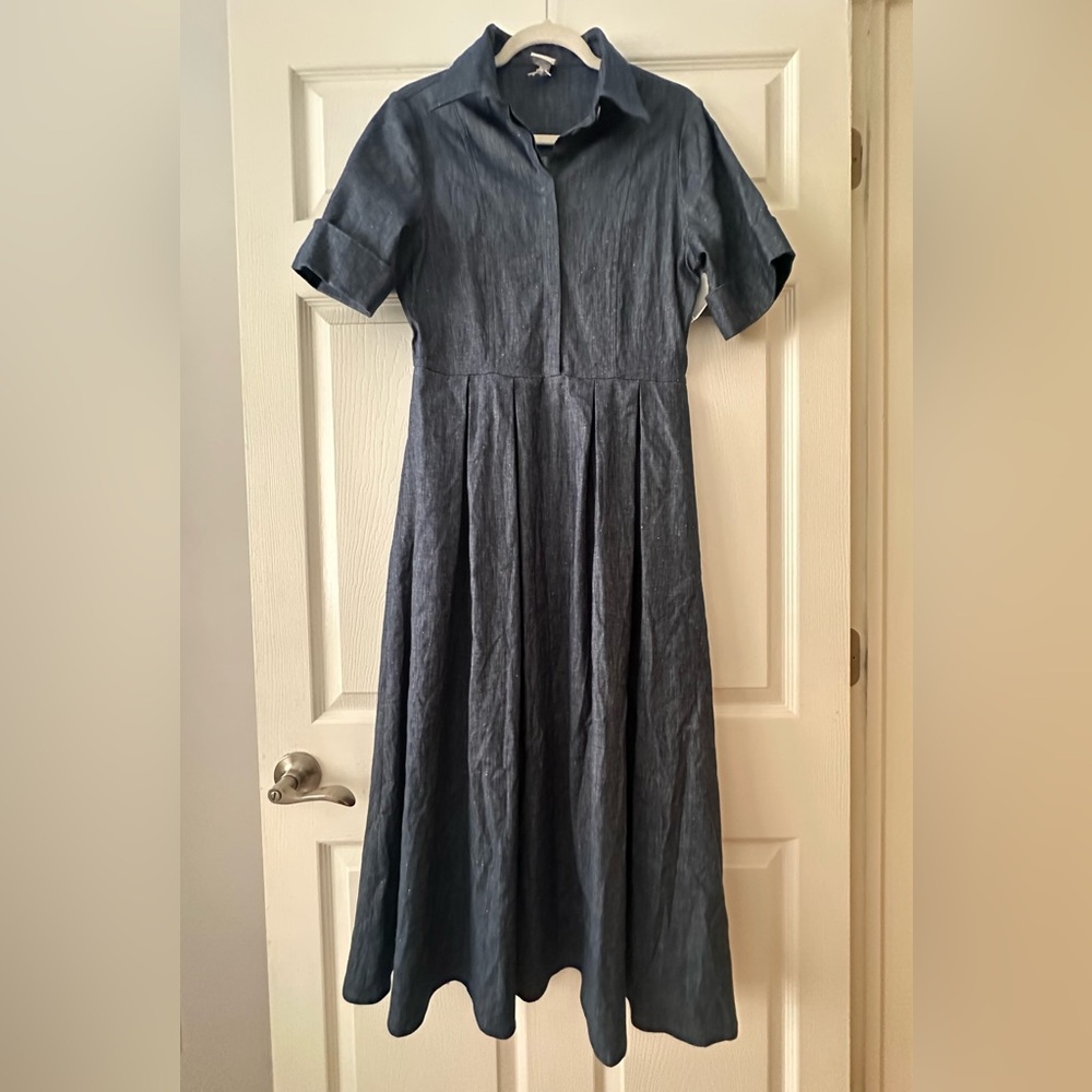 Eleventy Linen Blend Shirtdress - Picture 6 of 10